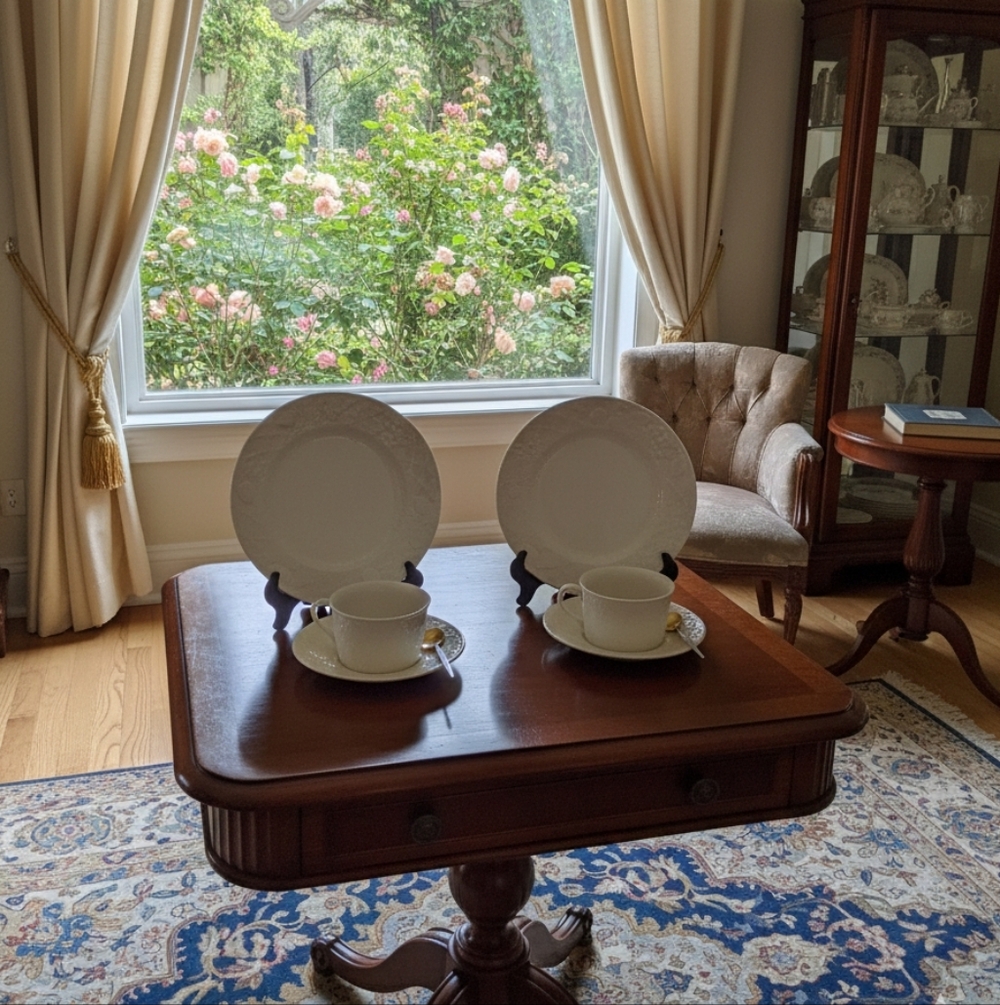 Mikasa English Countryside White Dp900 Hand‎ Picked Tea Set